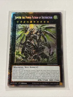 Jupiter the Power Patron of Destruction DOOD-EN044 Starlight Rare Yugioh Mint - Image 1