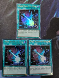 YuGiOh! Dark Ruler No More RA01-EN060 Ultra Rare x 3 PLAYSET 1st Ed - Image 1