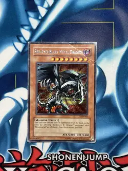 YUGIOH RED-EYES BLACK METAL DRAGON FMR-001 SECRET (HP) DAMAGED - Image 1