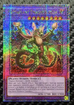 Yu-Gi-Oh! Quarter Century Secret Rare PREDAPLANT DRAGOSTAPELIA RA01-EN027 1st NM - Image 1