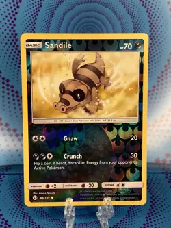 Sandile 83/149 Sun & Moon 2017 Common Reverse Holo Pokemon Card NM/M 🔥🔥🔥 - Image 1