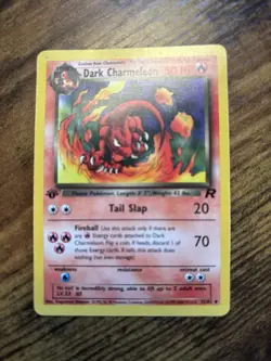 Dark Charmeleon Pokemon Card 1st Edition Team Rocket Set Non Holo 32/82 Rare - Image 1