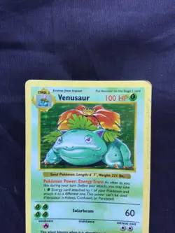 Pokemon Cards: Base Set Shadowless Rare Holo: Venusaur 15/102 - Image 2