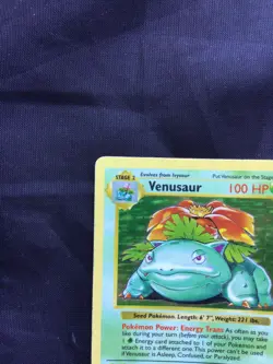 Pokemon Cards: Base Set Shadowless Rare Holo: Venusaur 15/102 - Image 3