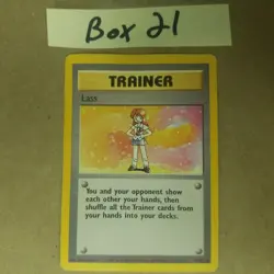 LASS - Base Set - 75/102 - Rare Trainer - Pokemon Card - Unlimited - HP - Image 1