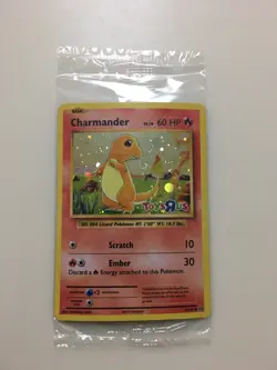 Pokemon Charmander Holo Card #9/108 Toys R Us 2016 Unplayed Sealed CHARMANDER - Image 1