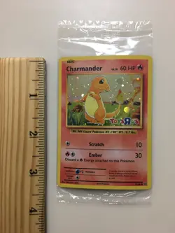 Pokemon Charmander Holo Card #9/108 Toys R Us 2016 Unplayed Sealed CHARMANDER - Image 3