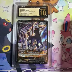 CGC Pristine 10 Umbreon V 2022 Brilliant Stars TG22/TG30 Pokemon Card - Image 1