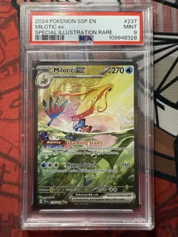 Pokemon TCG Milotic EX Card 237/191 Surging Sparks PSA 9 - Image 1