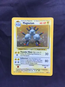 Pokemon Cards: Base Set Rare Holo: Magneton 9/102 - Image 1