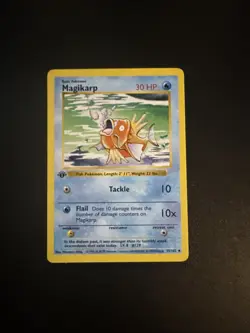 Pokemon Card - Magikarp 1st Edition Base Set (Shadowless) 35/102 Uncommon WOTC - Image 1