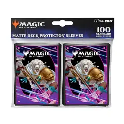 Foundations Ajani Light 100 ULTRA PRO MTG deck protector card sleeves Magic - Image 1