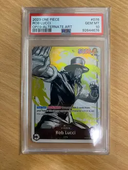 Rob Lucci (OP03-076) PSA 10 - One Piece Card Game ENGLISH - Image 1