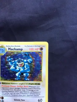 Pokemon Cards: Base Set 1st Edition Rare Holo: Machamp 8/102 - Image 4