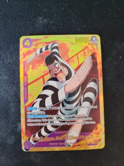 One Piece Card Game Mr.2 Bon Kurei (Bentham) EB01-061 SEC Secret Rare - Image 1