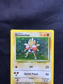Pokemon Cards: Base Set Rare Holo: Hitmonchan 7/102 - Image 2