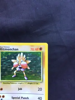 Pokemon Cards: Base Set Rare Holo: Hitmonchan 7/102 - Image 4