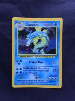 Pokemon Cards: Base Set Rare Holo: Gyarados 6/102 - Image 1