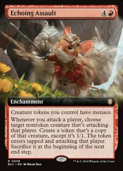 1 x Echoing Assault - Extended Art - Commander: Bloomburrow - NM-Mint - MTG - Image 1