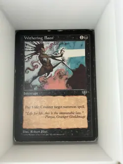 Magic the Gathering Withering Boon. M13 - Image 1