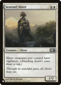 MTG Magic the Gathering Sentinel Sliver (M14-30/2851) The List NM - Image 1
