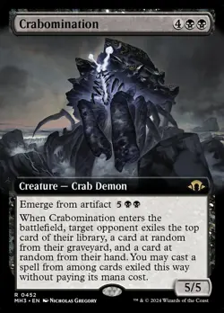 MTG Magic the Gathering Crabomination (452/703) Modern Horizons 3 LP - Image 1