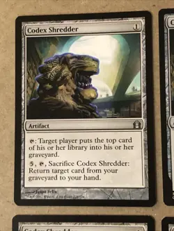 Codex Shredder X4 Return To Ravnica Ex Condition See Front/back Pics - Image 5