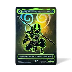 Aang, Swift Savior (Borderless) (Neon Ink Foil) Avatar: The Last Airbender Foil - Image 1