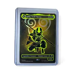 Aang, Swift Savior (Borderless) (Neon Ink Foil) Avatar: The Last Airbender Foil - Image 3