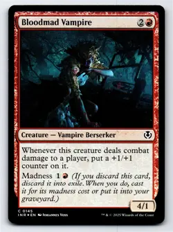 Bloodmad Vampire C Innistrad Remastered # 145 NM Foil - Image 1