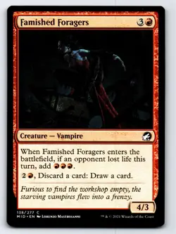 Famished Foragers C Innistrad: Midnight Hunt # 138 NM Normal - Image 1