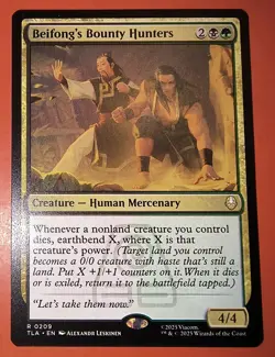MTG: AVATAR, THE LAST AIRBENDER, RARE, BEIFONG'S BOUNTY HUNTER #0209, NM, TLA - Image 1