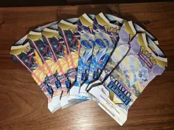 Pokemon (8) Assorted Silver Tempest Sleeved Packs - Image 1