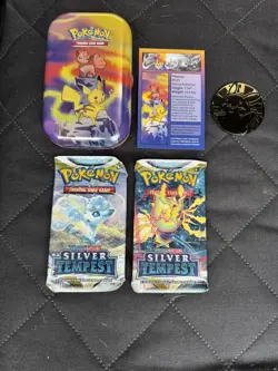 Pokemon Silver Tempest 2 Packs Brand New Factory Sealed with Tin & Coin - Image 1