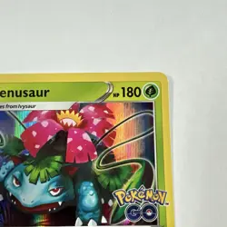 Venusaur Holo Holo Rare Pokemon GO 003/078 NM Pokemon NM - Image 4