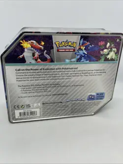 Pokemon TCG: Paldea Partners Meowscarada EX Tin - 5 Packs, Promos - Image 3