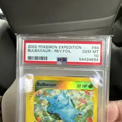 Pokemon expedition #94 reverse holo Bulbasaur pop 8 .PSA 10 GEM MINT - Image 3