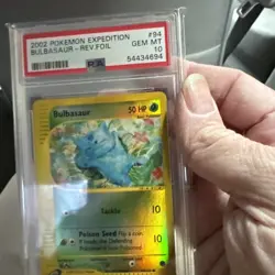 Pokemon expedition #94 reverse holo Bulbasaur pop 8 .PSA 10 GEM MINT - Image 5
