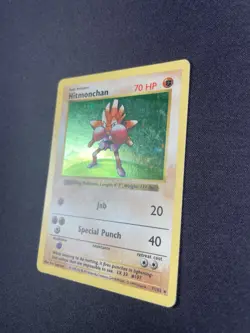 Pokemon TCG Hitmonchan 7/102 Base Set Shadowless Holo Rare Unlimited 1999 LP/MP - Image 2