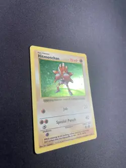 Pokemon TCG Hitmonchan 7/102 Base Set Shadowless Holo Rare Unlimited 1999 LP/MP - Image 3