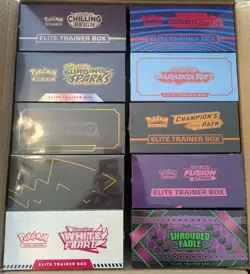 Pokemon Elite Trainer Box ETB Lot 10 Case Champions Path Celebrations Fusion Str - Image 2