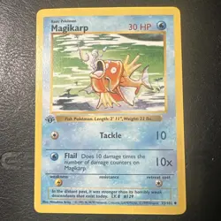 Magikarp 35/102 1st Edition Base Set WOTC Vintage Pokemon 1999 - Image 1