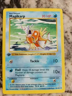 1999 Pokemon 1st Edition Base Set English MAGIKARP 35/102. MINT!!! - Image 1