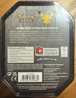 Pokemon TCG 25th Anniversary Celebrations Tin Lance's Charizard V New Sealed 820650809880 - Image 2