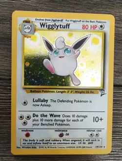 Pokemon Base Set 2 Wigglytuff 19/130 Holo Rare NM - Image 1