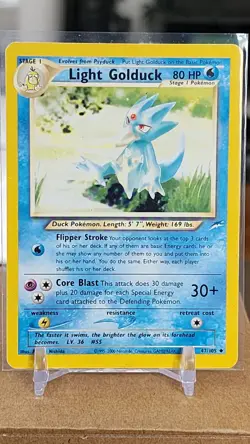 Light Golduck - 47/105 - Neo Destiny Pokemon TCG 2000 Uncommon - Image 1