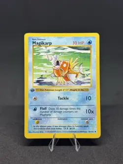 Pokemon Magikarp 035/102 Base Set Shadowless First Edition - Image 1