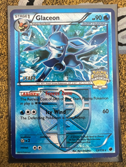 Pokemon Glaceon 23/116 City Championships STAFF Promo Holofoil Heavy Play - Image 1