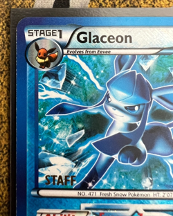 Pokemon Glaceon 23/116 City Championships STAFF Promo Holofoil Heavy Play - Image 2