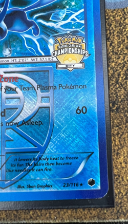 Pokemon Glaceon 23/116 City Championships STAFF Promo Holofoil Heavy Play - Image 4